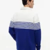 Polo de manga comprida com corte descontraído e blocos de cor Polo de manga comprida com corte descontraído e blocos de cor