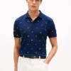 Polo de piqué com bandeira em toda a peça, corte regular Polo de piqué com bandeira em toda a peça, corte regular