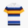 Polo de piqué às riscas com corte regular Polo de piqué às riscas com corte regular