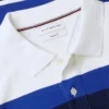 Polo de piqué às riscas com corte regular Polo de piqué às riscas com corte regular