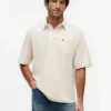 Polo de râguebi em jersey crepe de corte largo Polo de râguebi em jersey crepe de corte largo