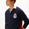 Polo de râguebi Hilfiger Crest com corte descontraído Polo de râguebi Hilfiger Crest com corte descontraído