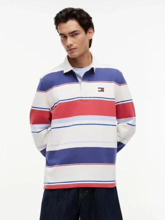 Polo de râguebi às riscas Tommy Jeans