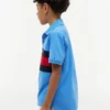 Polo elástico com bandeira em blocos de cor para criança Polo elástico com bandeira em blocos de cor para criança