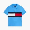 Polo elástico com bandeira em blocos de cor para criança Polo elástico com bandeira em blocos de cor para criança