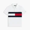 Polo elástico com bandeira em blocos de cor para criança Polo elástico com bandeira em blocos de cor para criança