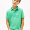 Polo elástico com logótipo Hilfiger para criança Polo elástico com logótipo Hilfiger para criança