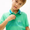 Polo elástico com logótipo Hilfiger para criança Polo elástico com logótipo Hilfiger para criança