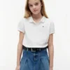 Polo elástico com mangas bufantes para criança Polo elástico com mangas bufantes para criança