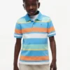 Polo elástico com riscas multicoloridas para criança Polo elástico com riscas multicoloridas para criança