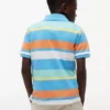 Polo elástico com riscas multicoloridas para criança Polo elástico com riscas multicoloridas para criança