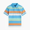 Polo elástico com riscas multicoloridas para criança Polo elástico com riscas multicoloridas para criança