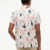 Polo em jersey com estampado floral e corte regular Polo em jersey com estampado floral e corte regular