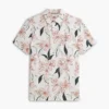 Polo em jersey com estampado floral e corte regular Polo em jersey com estampado floral e corte regular
