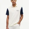 Polo em piqué com blocos de cor e corte clássico Polo em piqué com blocos de cor e corte clássico