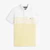 Polo em piqué com blocos de cor e corte regular Polo em piqué com blocos de cor e corte regular