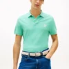 Polo em piqué com monograma em letra cursiva, corte regular Polo em piqué com monograma em letra cursiva, corte regular