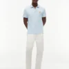 Polo em piqué com monograma em letra cursiva, corte regular Polo em piqué com monograma em letra cursiva, corte regular