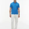 Polo em piqué com monograma em letra cursiva, corte regular Polo em piqué com monograma em letra cursiva, corte regular