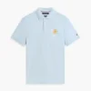 Polo em piqué com monograma em letra cursiva, corte regular Polo em piqué com monograma em letra cursiva, corte regular