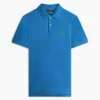 Polo em piqué com monograma em letra cursiva, corte regular Polo em piqué com monograma em letra cursiva, corte regular