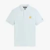 Polo em piqué com monograma em letra cursiva, corte regular Polo em piqué com monograma em letra cursiva, corte regular