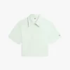 Polo em piqué com monograma em letra cursiva e corte descontraído Polo em piqué com monograma em letra cursiva e corte descontraído