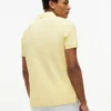Polo em piqué com monograma em letra cursiva e corte regular Polo em piqué com monograma em letra cursiva e corte regular