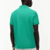 Polo em piqué com monograma em letra cursiva e corte regular Polo em piqué com monograma em letra cursiva e corte regular