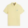 Polo em piqué com monograma em letra cursiva e corte regular Polo em piqué com monograma em letra cursiva e corte regular