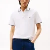 Polo em piqué de mistura de linho com corte regular Polo em piqué de mistura de linho com corte regular