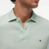 Polo em piqué de mistura de linho com corte regular Polo em piqué de mistura de linho com corte regular