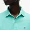 Polo em piqué elástico de corte justo Polo em piqué elástico de corte justo