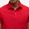 Polo em piqué elástico de corte justo Polo em piqué elástico de corte justo