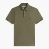 Polo em piqué elástico de corte justo Polo em piqué elástico de corte justo