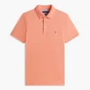Polo em piqué elástico de corte justo Polo em piqué elástico de corte justo