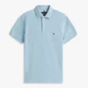 Polo em piqué elástico de corte justo Polo em piqué elástico de corte justo