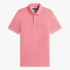 Polo em piqué elástico de corte justo Polo em piqué elástico de corte justo
