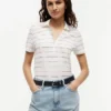 Polo Henley em piqué leve Polo Henley em piqué leve
