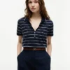 Polo Henley em piqué leve Polo Henley em piqué leve