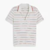 Polo Henley em piqué leve Polo Henley em piqué leve