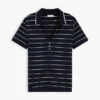 Polo Henley em piqué leve Polo Henley em piqué leve
