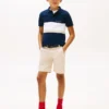 Polo infantil com blocos de cor Polo infantil com blocos de cor