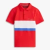 Polo infantil com blocos de cor Polo infantil com blocos de cor