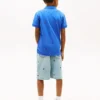 Polo infantil com estampado de bandeiras Polo infantil com estampado de bandeiras