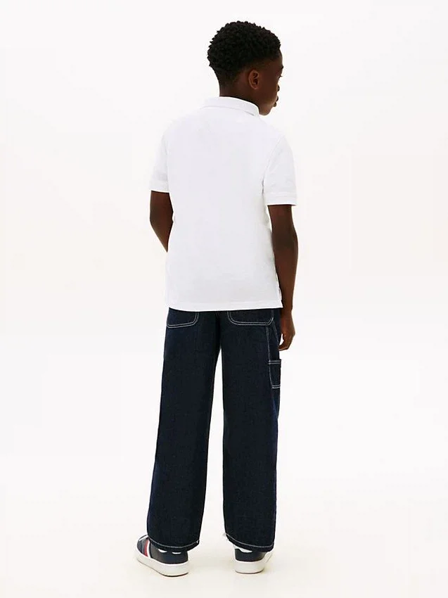 Polo infantil Hilfiger com grafismo Polo infantil Hilfiger com grafismo