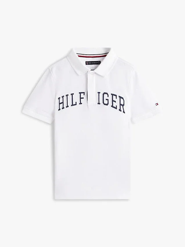 Polo infantil Hilfiger com grafismo Polo infantil Hilfiger com grafismo