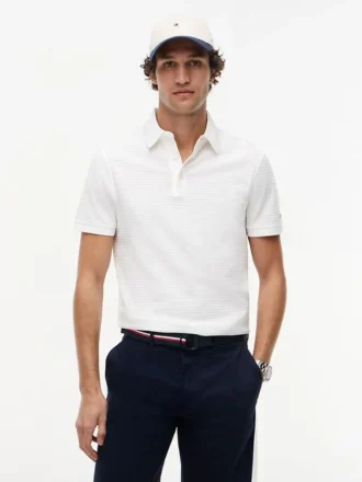 Polo Jacquard de corte regular da New York Label