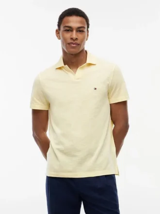 Polo Oxford Slub com textura e corte regular