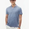 Polo Oxford Slub com textura e corte regular Polo Oxford Slub com textura e corte regular